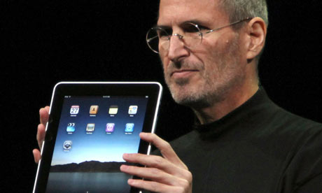 Steve Jobs unveils the iPad