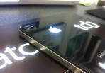 Glowing Apple logo on the back of iPhone 4 Glowing Apple logo on the back of iPhone 4