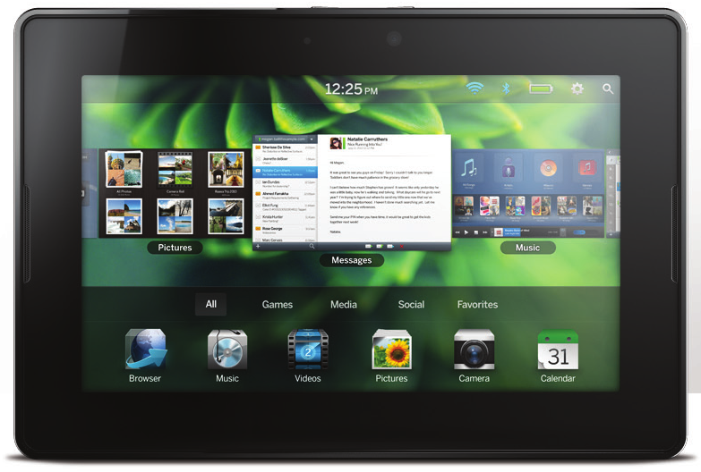 BlackBerry Playbook - Front View