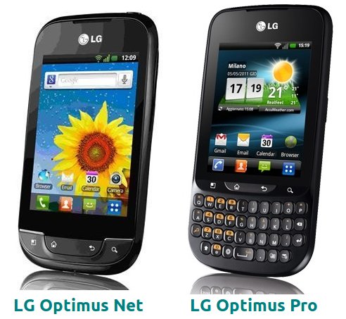 LG Optimus Net & LG Optimus Pro