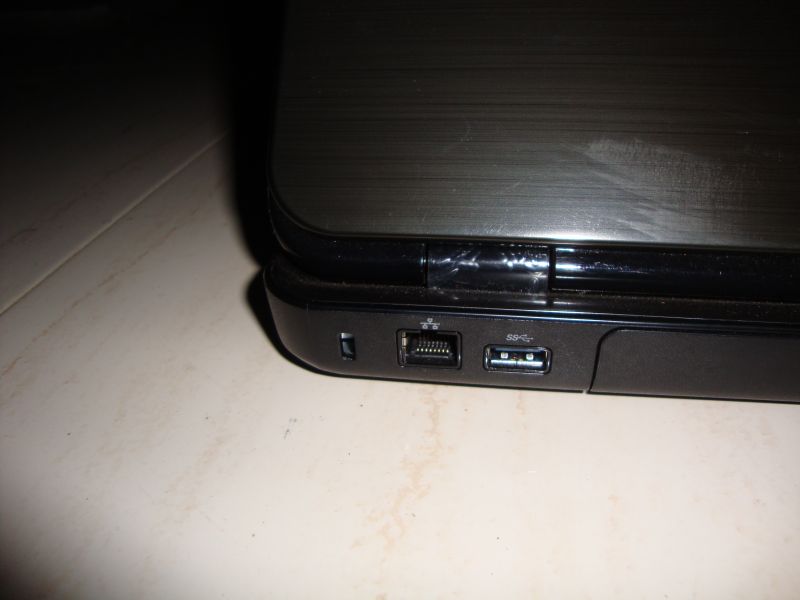 Lock port, Lan / Ethernet Port & USB 3.0 Super Speed port - Dell Inspiron 15R