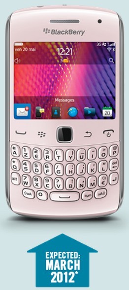 BlackBerry Curve 9360 "Pink Edition" India Price, Specs, Pictures