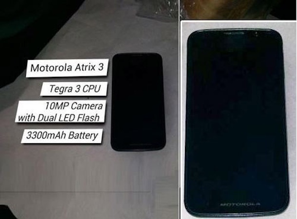 Rumoured Atrix 3 - Specs, Pictures, India Price