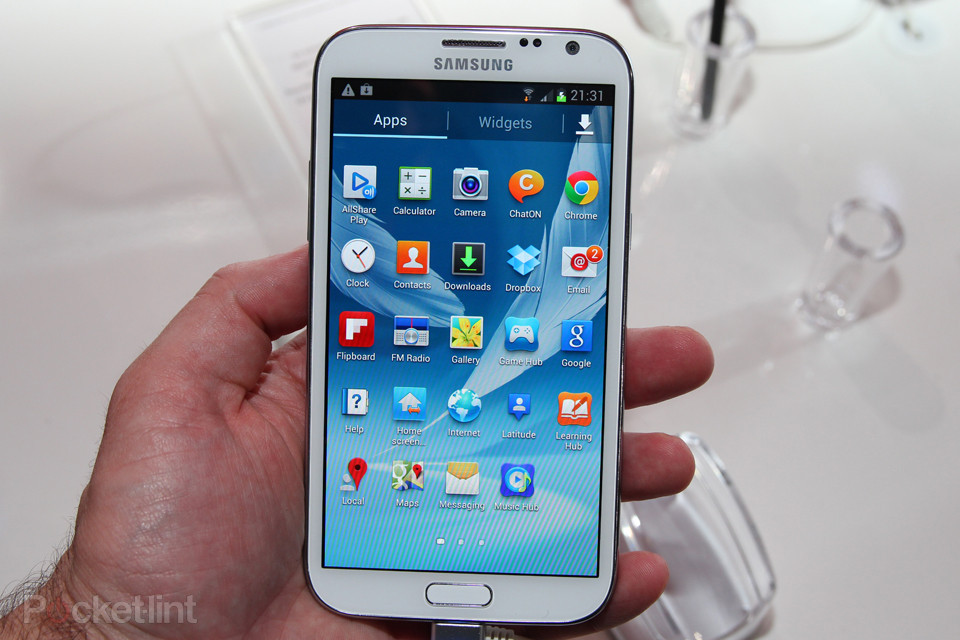 Samsung Galaxy Note 2 - Front View