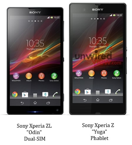 Sony Xperia ZL Odin & Xperia Z Yuga Pictures