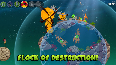 Angry Birds Space Remix iPhone & iPad game app