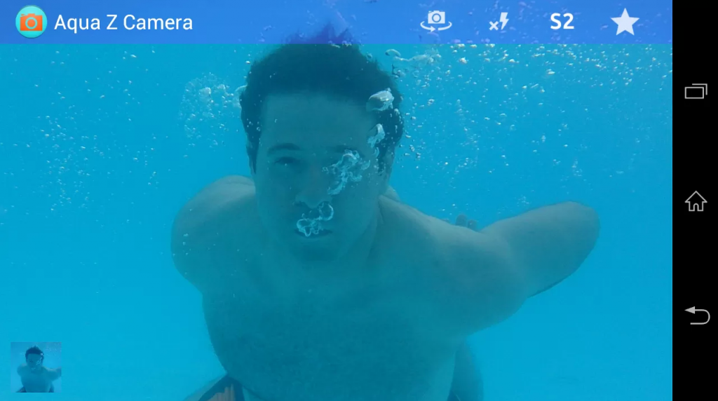 Aqua Z Camera app for underwater photography