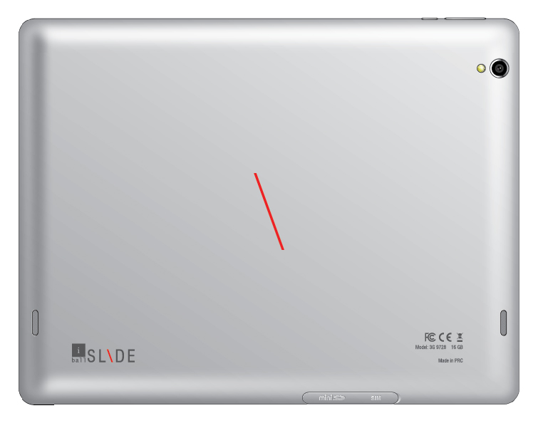iball slide 3G 9728 tablet pictures back view