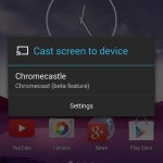 android chromecast device select