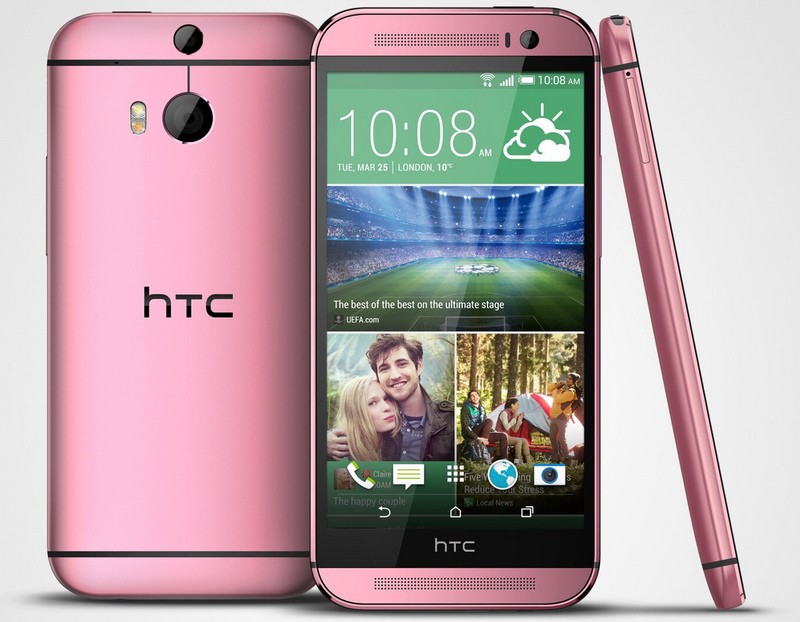 HTC One M8 pink pics