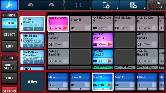Yamaha Mobile Music Sequencer options