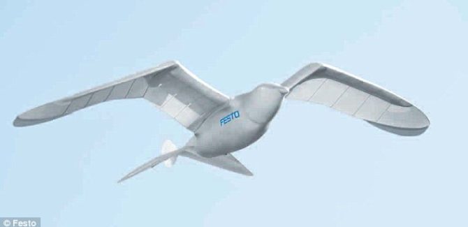 SmartBird flies by mechanically flapping it's wings!