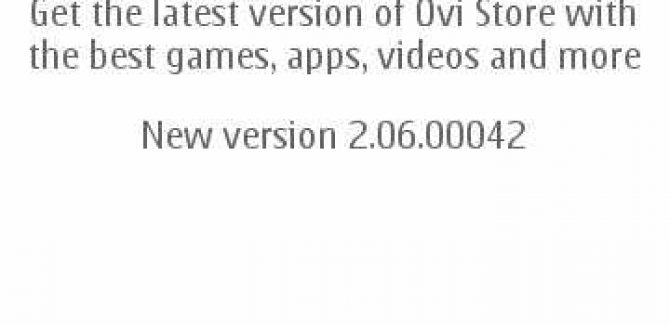 Nokia Ovi Store update for Symbian
